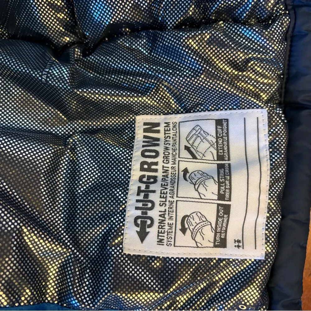 Columbia Blue and Black Kids Puffer Jacket - Picture 3 of 5